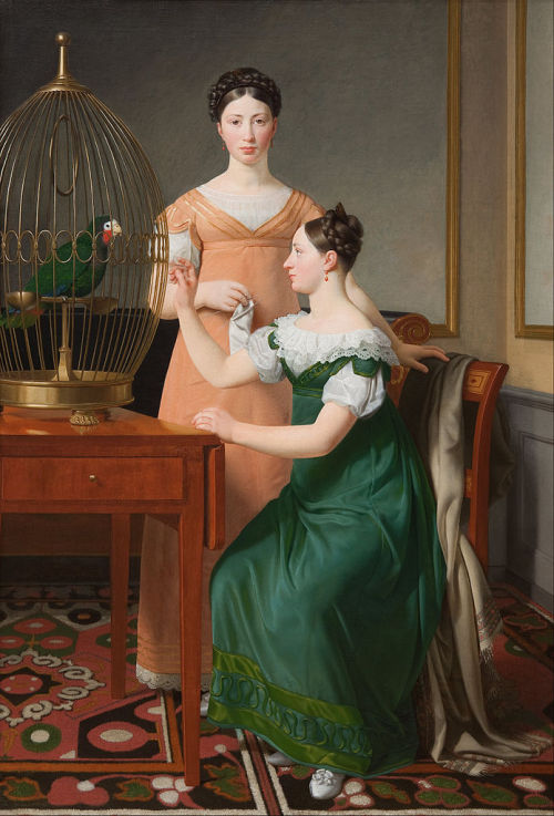 Bella and Hanna. The Eldest Daughters of M.L. Nathanson by Christoffer Wilhelm Eckersberg, 1820