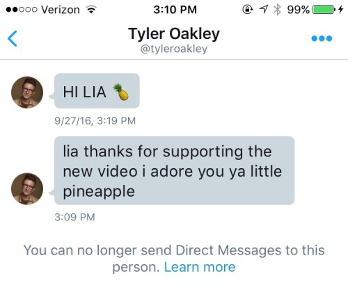 tyler’s dmed me on twitter twice in the past two weeks and that makes me v happy :))))