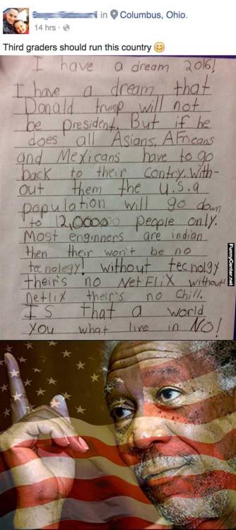 whenyougetrightdowntoit: goldenpoc:  aminaghulam:  When kids know about politics better than adults 