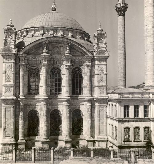 The famous Ortaköy Mosque, located on the coastal pier square, was originally built in the 18th cent