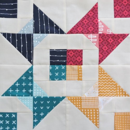 Bejewelled Star Quilt Block Tutorial on Blossom Heart Quilts