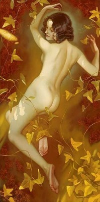 artbeautypaintings:  Autumn nymph -  Svetlana Valueva