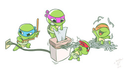 elbertor:  Toddlin’ Mutant Ninja Turtles
