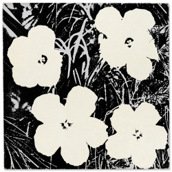 artsyloch: Andy Warhol  |   Flowers    acrylic and silkscreen inks on canvas14 x 14in. (35.6 x 35.6cm.)executed in 1964   