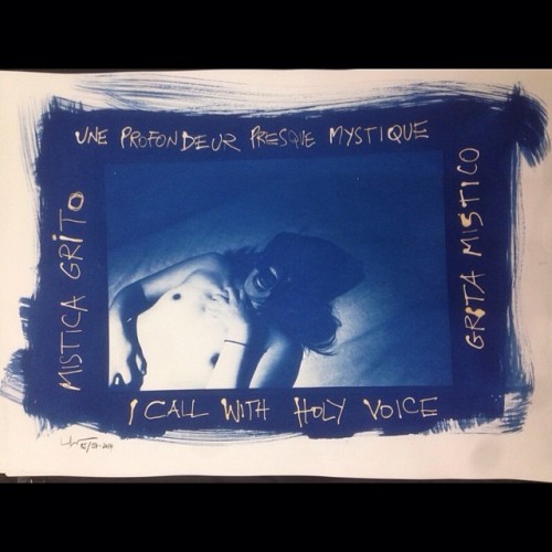 &ldquo;Une profondeur presque mystique&rdquo; from my work: The Uncanny in Blue. #alfondc #cyanotype
