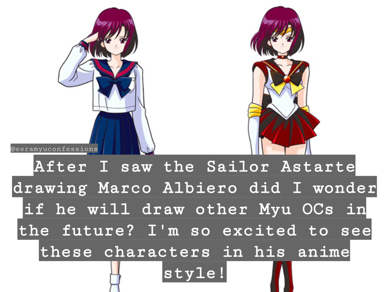 Land of Animes — seramyuconfessions: After I saw the Sailor Astarte...