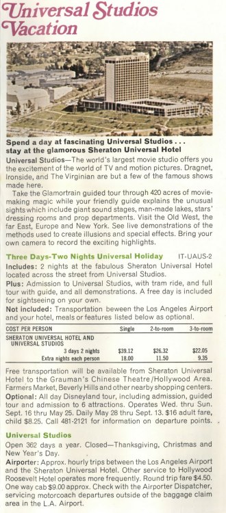 United Air Lines Make-Believe Tours, 1970 flyer