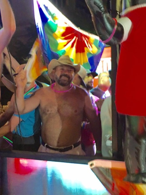 Austin Pride Parade The Iron Bear Float. 2016