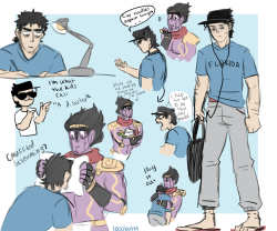 fists-of-platinum:  please consider jotaro in college and star platinum giving him all the support he can while makin sure he eats and sleeps enoughart trade with @snakeaterrfull pic here oops