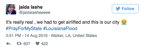thechanelmuse:  fairylightsandstardust:  fairylightsandstardust:  onlyblackgirl:  thechanelmuse:  attndotcom:   These are the photos of the Louisiana flood the media hasn’t shown you.  The situation is devastating.   It’s been raining every damn