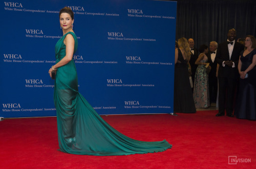 Sophia Bush dazzles in green at the 2015 White House Correspondents’ Association Dinner at the