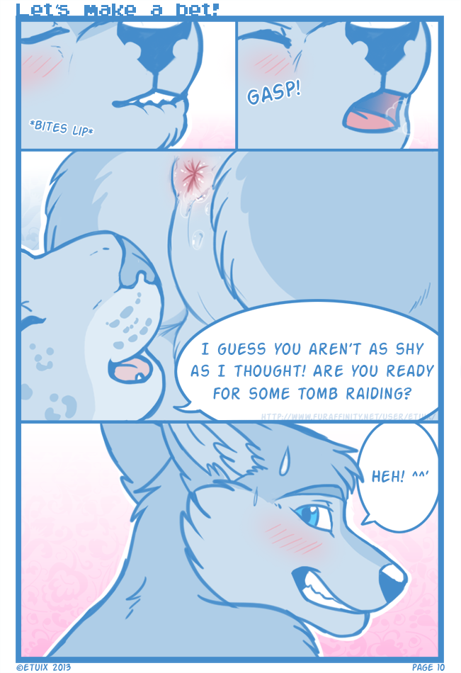 kanakusc:furryredfox:  Let’s make a bet by Etuix. Really like this little comic
