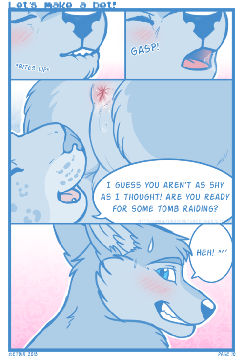 kanakusc:furryredfox:  Let’s make a bet by Etuix. Really like this little comic and I have never seen this fully on tumblr, so gonna fix that. Part 1.  Part 1 