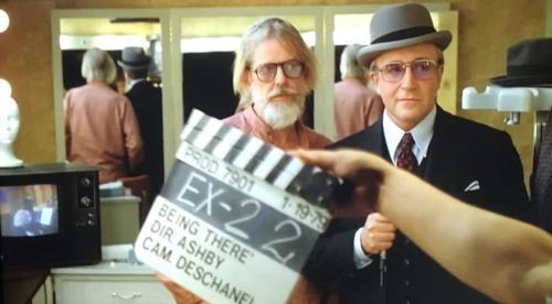 gregorygalloway:Hal Ashby and Peter Sellers on the set of Being There.