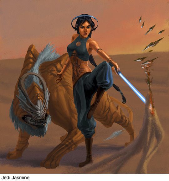 tastefullyoffensive:Disney Princess Jedi by Phill Berry (Patreon)