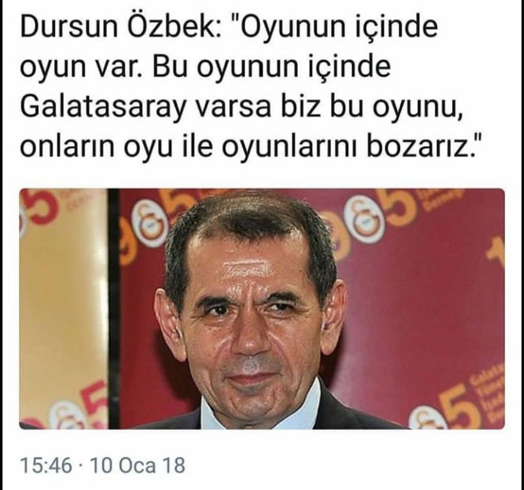 Dursun Özbek: " Oyun...