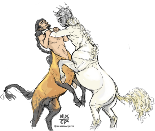 Ah Yes... Horse On Horse Violence... And Even More Powerful... Horse On Horse Hugs