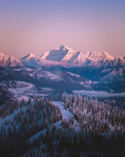 earthporn:Winter Alpenglow - Montana [OC][1200 × 1500] IG: @petenathanson by: petenathanson