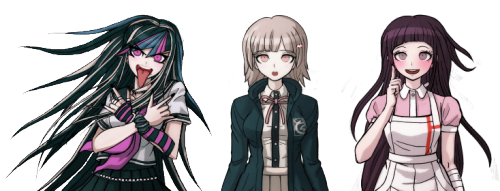 theishibutt:  I edited all the sprites a bit and bring you…. Uncomfortable!SDR2 Can you find all the unnerving mismatches?  Also, a bonus. Beta!Uncomfortable Komaeda!