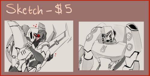 perceptur:  Transformers Characters Only!I will not draw: Porn (if you have a risque request check with me first if I’ll do it or not).    I do offer NSFW commissions on my nsfw sideblog, message me off anon for the link to it.Bayverse Designs (or,