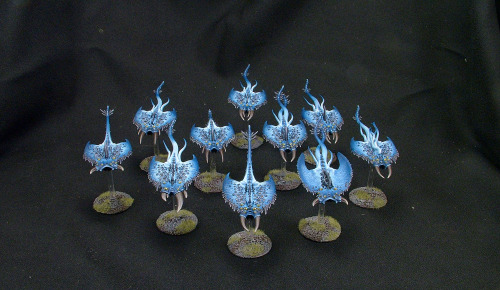 Finished painting up 27 Screamers of Tzeentch to Hero Level! I’ll only say that I’m very