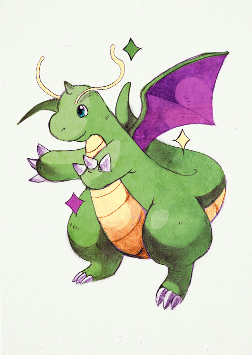 scottmckelveyart:Shiny Dragonite