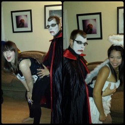 A vampire keeps busy with a wife and a mistress
