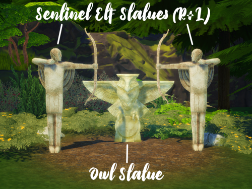 storybookhawke:Elven [Dalish] Statue Pack - for The Sims 4!20 statues converted from Dragon Age Inqu