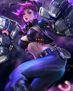 Officer VI. nsfw version optional. by sakimichan