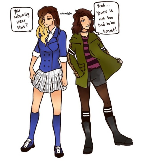 shironekotama:Janis and veronica clothing swap! I can´t draw Janis outfit xD 