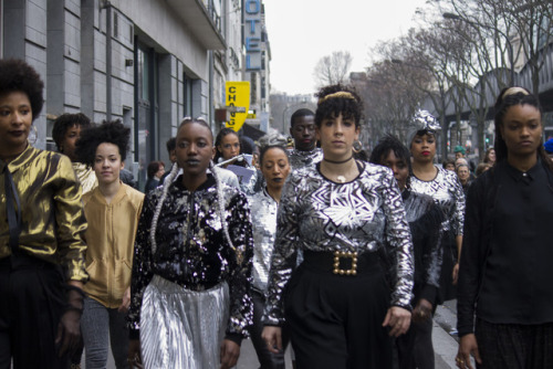 30 nuances de noir-es / Black French Feminist Marching BandPart 2/4  (REJOICE) March 2017 / Barbès /