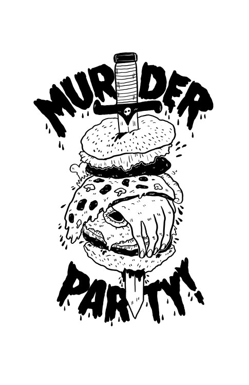 New design for my main boys, murder-party ! They have a lot of sick ass shows coming up this month, 