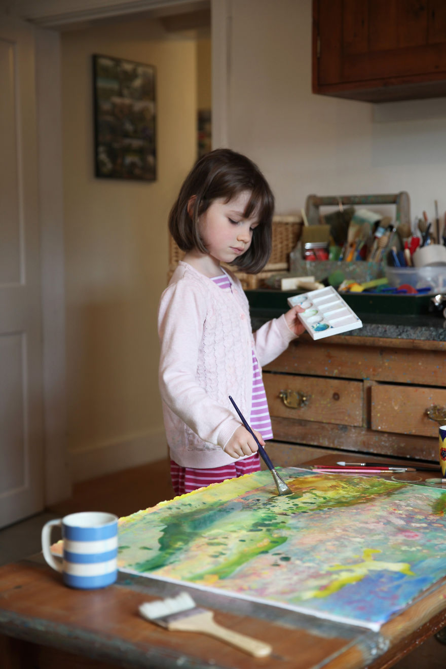 culturenlifestyle:6 Year Old Painting Prodigy With Autism Creates Stunning Art And