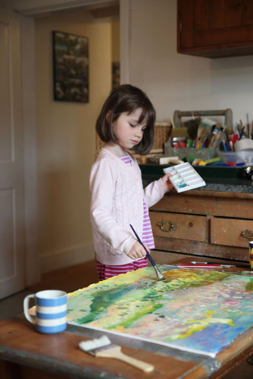 culturenlifestyle:6 Year Old Painting Prodigy With Autism Creates Stunning Art And Angelina Jolie Ju