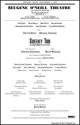 Porn Pics playbill:  TODAY IN THEATRE HISTORY: In 2005,