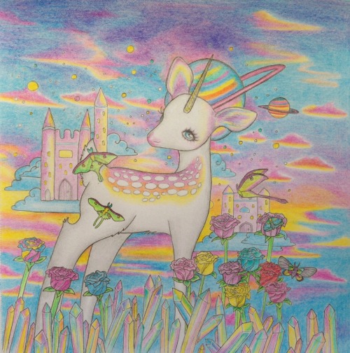 intergalactic-romantic:opal deerling. buy prints here  my etsy ♡ my redbubble