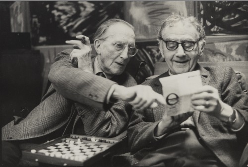 shihlun:  Henri Cartier-Bresson, Marcel Duchamp and Man Ray, Paris, 1968 