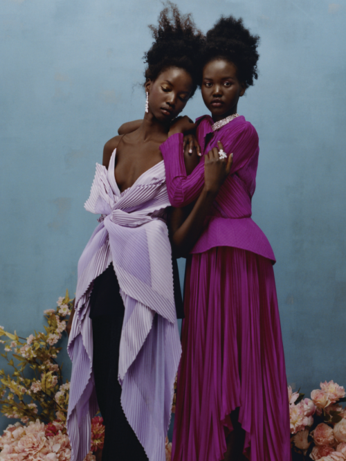 pocmodels:Adut Akech & Anok Yai by Tyler Mitchell for Vogue US - April 2019