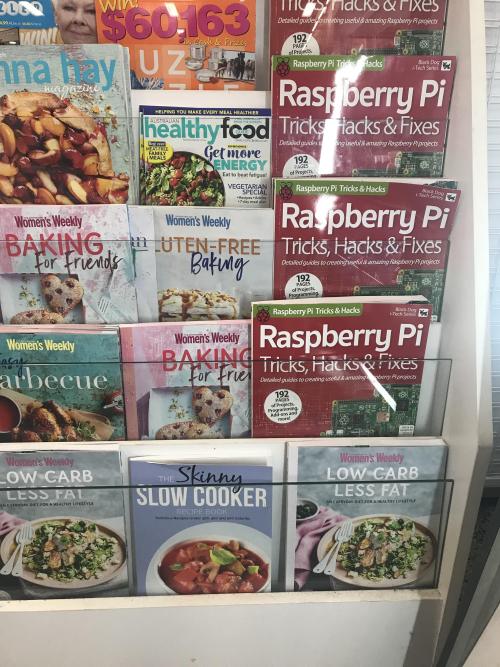 programmerhumour: My local supermarket stocks the Raspberry Pi magazines in the cooking section