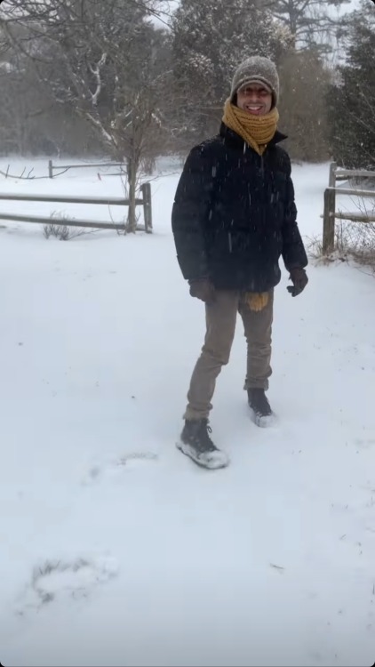 hbosuccession:sometimes a bundled up and smiley jeremy strong on nicholas braun’s insta story can be