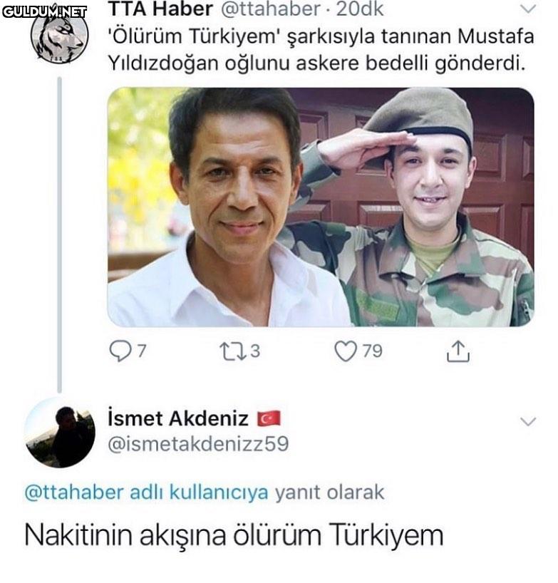 "Ölürüm Türkiyem"...