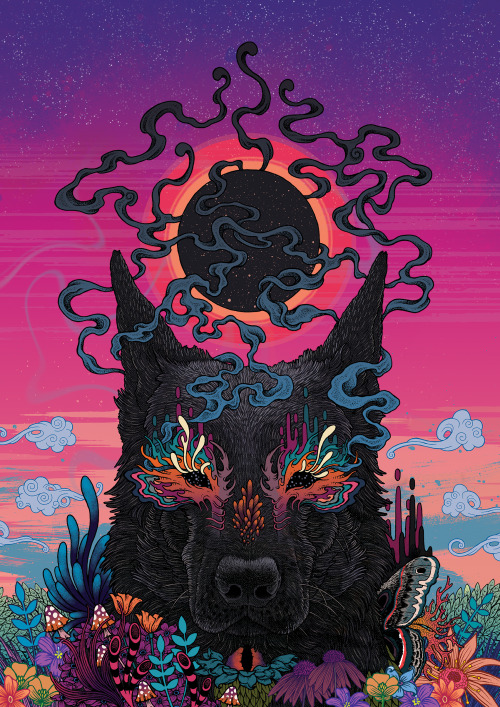 matmillerillustration:‘Black Eyed Dog’.