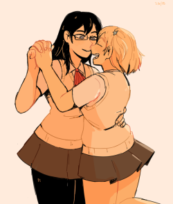 sgwrk:a small kiyoyachi for day 6 of femslash feb!!