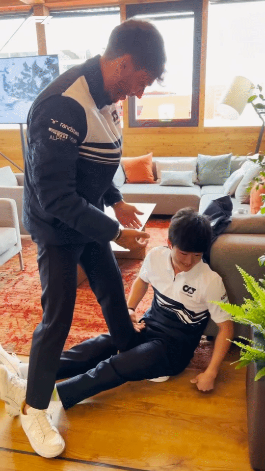 Pierre And Yuki Doing Couple's #CupChallenge