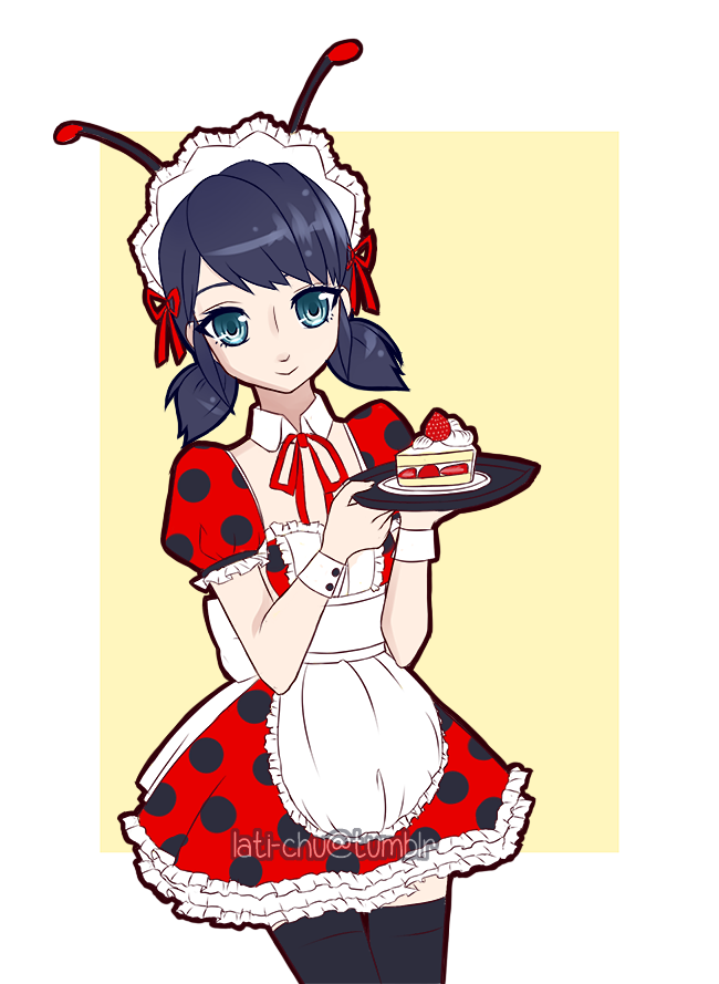 Miraculous Ladybug maid cafe AU~ Stock photos make great pose ...