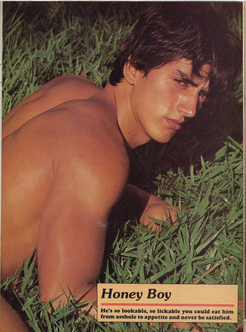 principemexicano: PLAYGUY August 1986 / “Honey Boy” by Kristen Bjorn