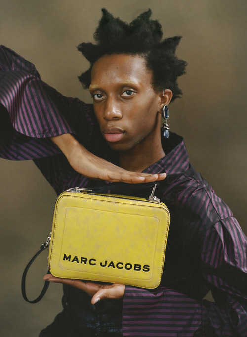 marcjacobs: Parker Kit Hill with our Marc Jacobs Box Bag in Yellow at our #MJBoxBag celebration