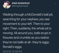 memewhore: “Ronald’s eggs.” just might