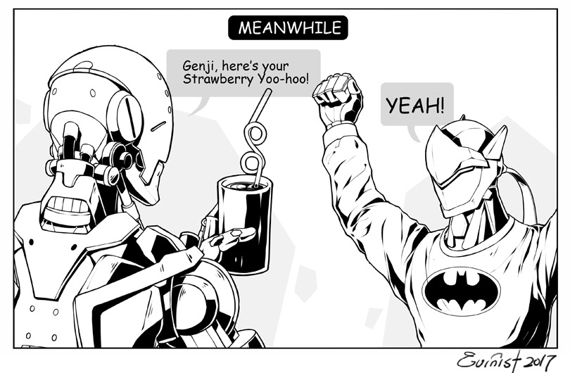 evinist:  Let’s just pretend he can still drink them. Inspired by this interaction