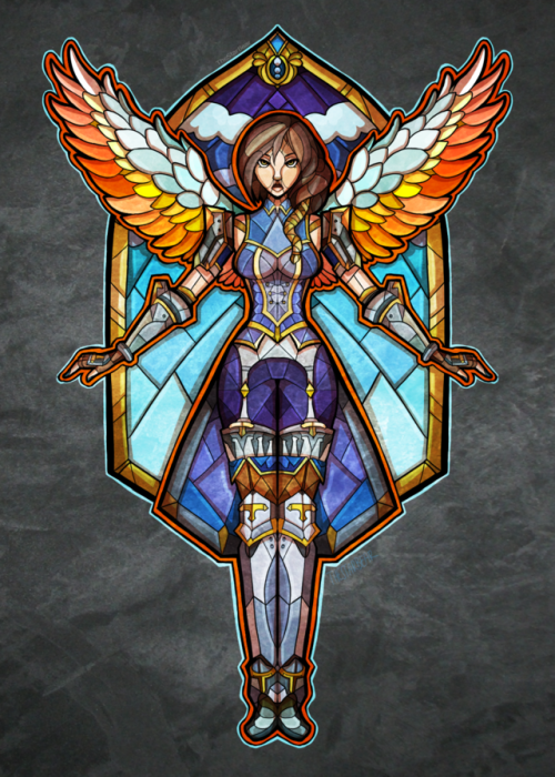 Stained Glass XXVII.Furia (newest champion) in stained glass style. Furia © Hi-Rez, PaladinsMade in 